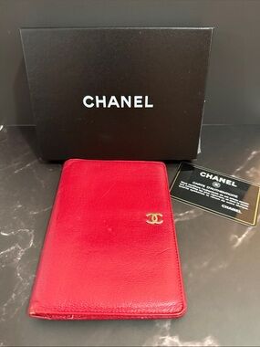 Vintage CHANEL Passport Holder/ Wallet